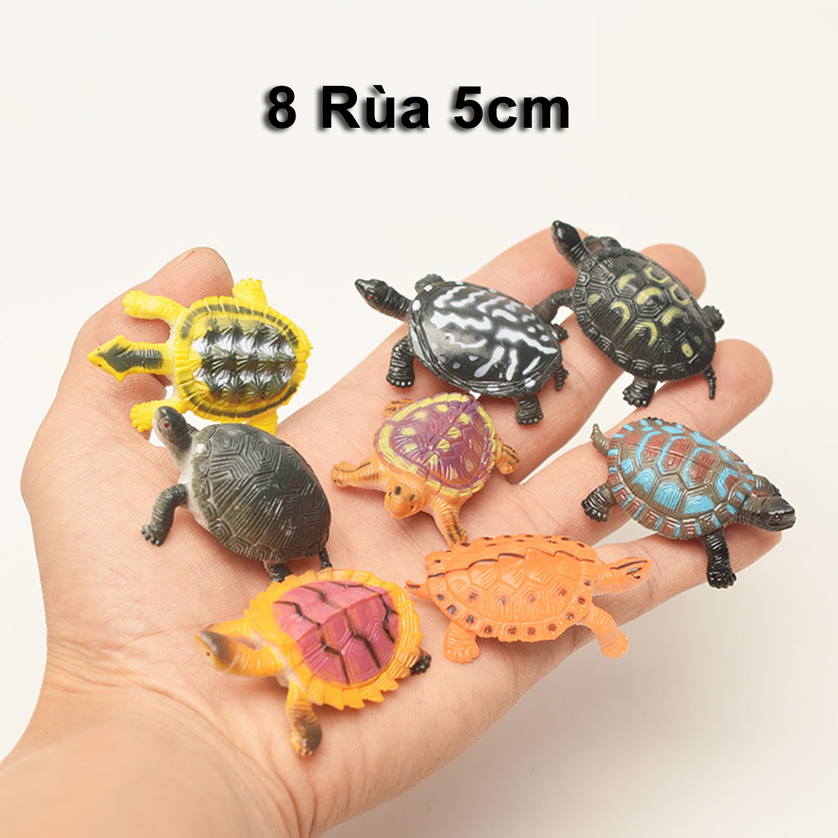 Bộ 20 mô hình Con Rùa 5.5 cm - đồ chơi động vật biển Nature Color Turtle