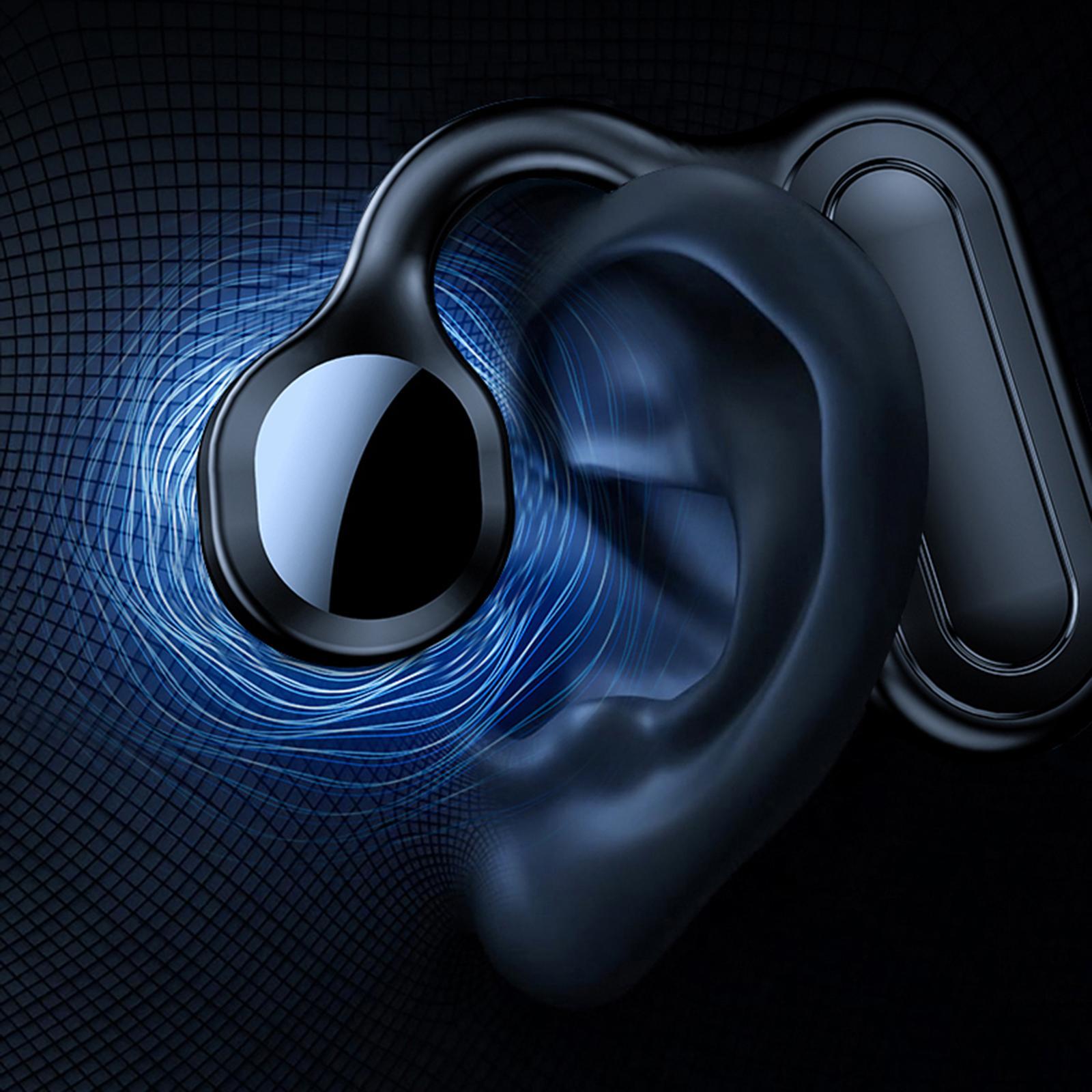 Bone Conduction Headphones, HiFi Headsets Drivers 12H Music Easy Button Work