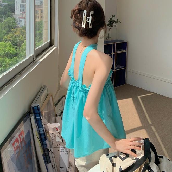 Áo đi biển, áo trễ vai, áo tiểu thư_A6