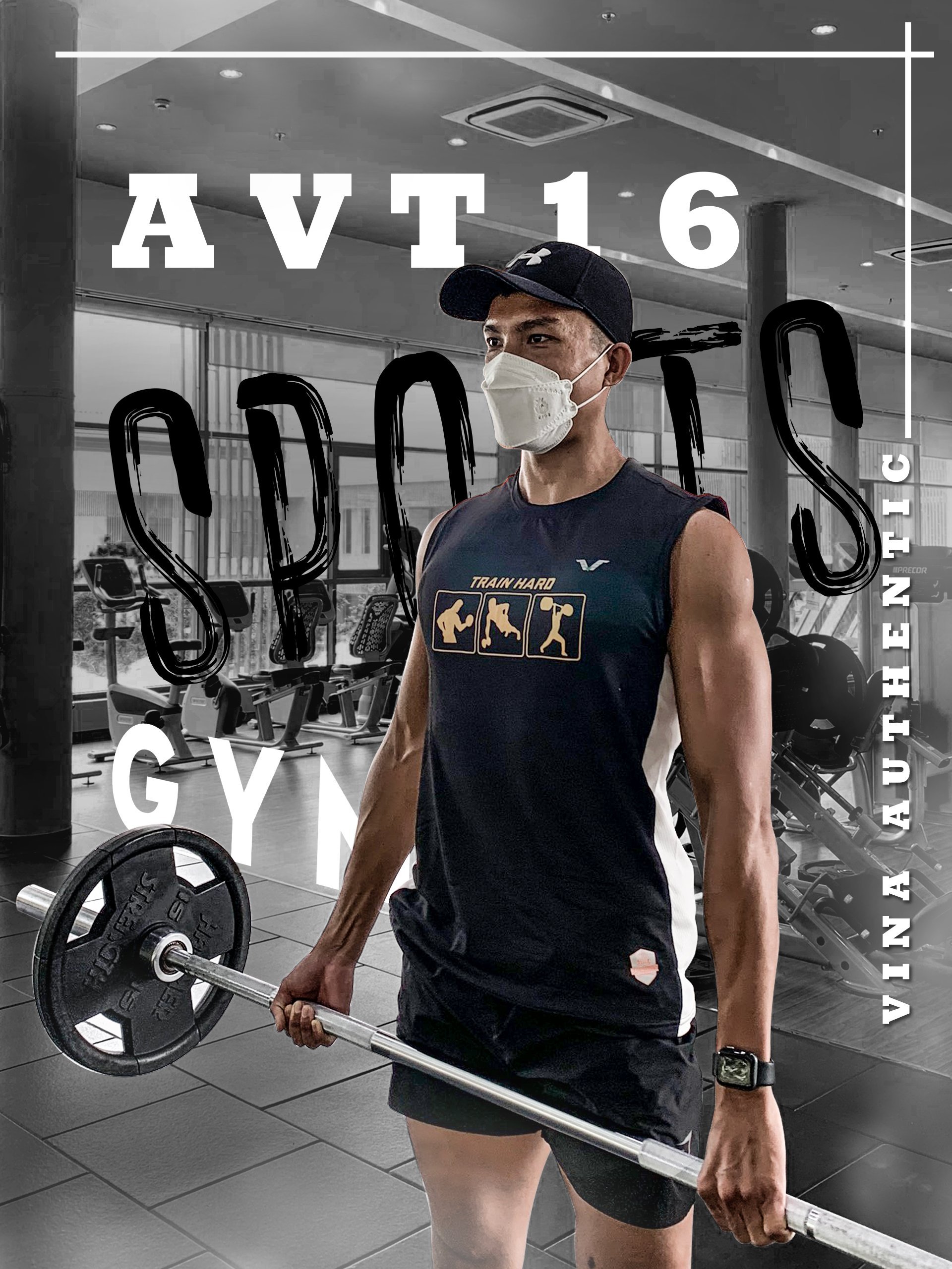 [MUA 1 TẶNG 1] ÁO CHUYÊN GYM THỂ THAO VINAAUTHENTIC AVT16, CO GIẢN, CHẤT LƯỢNG, CHUẨN FORM