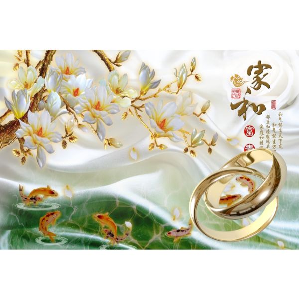 Giấy dán tường - Cá Koi - Mã 20