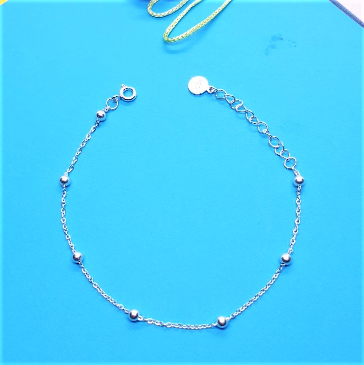 Lắc Tay Bạc NgọcHy - Bi Tròn đơn giản