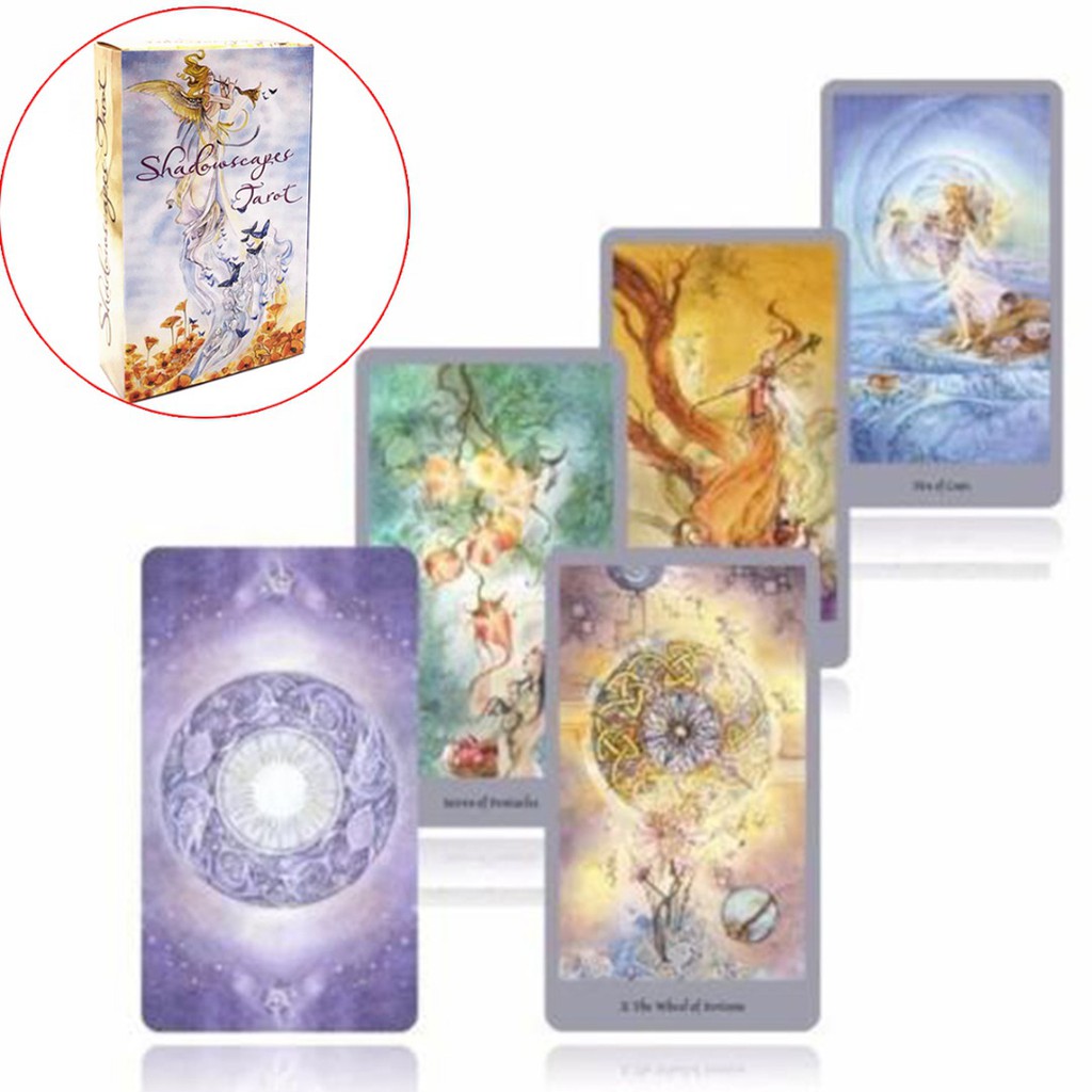 Combo Bài Bói Tarot Shadowscapes Cao Cấp và Khăn Trải Bàn Tarot