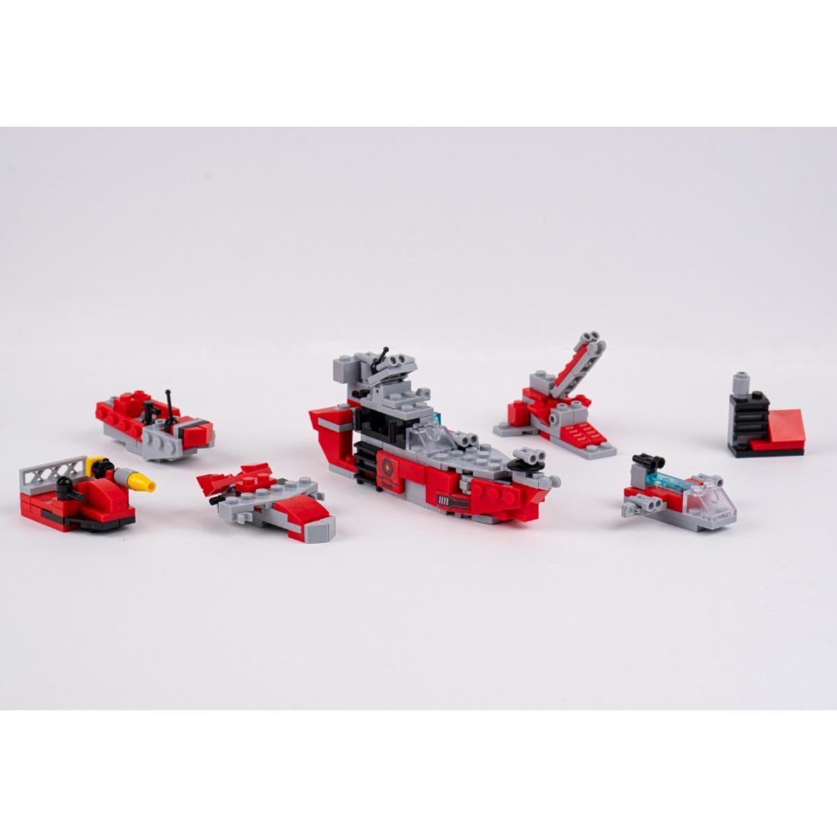 Đồ Chơi Lắp Ráp Siêu Chiến Hạm 6 Trong 1 - Warship - Toys&amp;Joys 8970-1 (138 Mảnh Ghép)