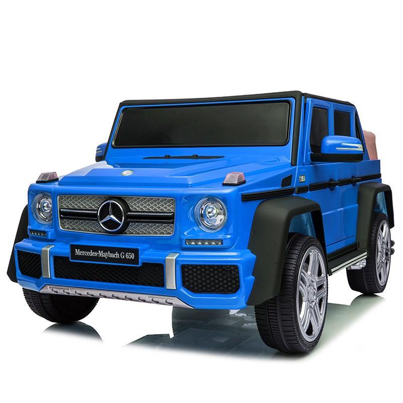 Ô tô xe điện điều khiển tự lái MERCEDES MAYBACH G650 bánh hơi ghế da cao cấp 4 động cơ