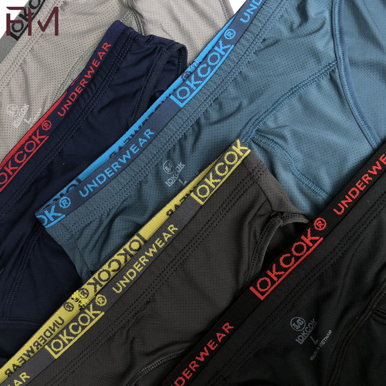 Hình ảnh Combo 5 quần lót nam, chất cotton mềm mịn, thiết kế lưới nhật thoáng khí - FORMEN SHOP - FMQS019