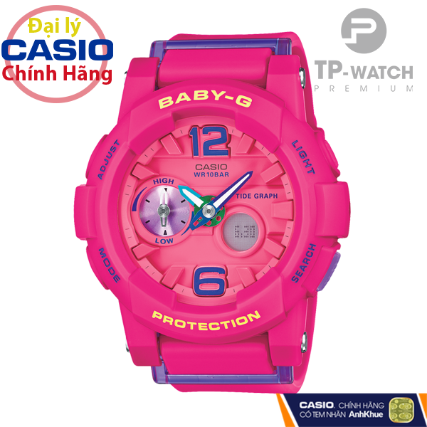 Đồng Hồ Nữ Dây Nhựa Casio Baby-G BGA-180-4B3DR Chính Hãng - BGA-180-4B3