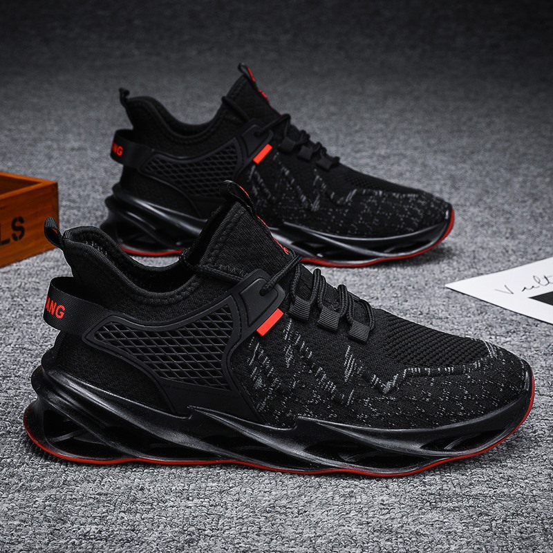 Giày Thể Thao Nam GEMI - Giày Sneaker Màu Đen - Xám, Giày Thể Thao Thiết Kế Trẻ Trung, Năng Động - G5025
