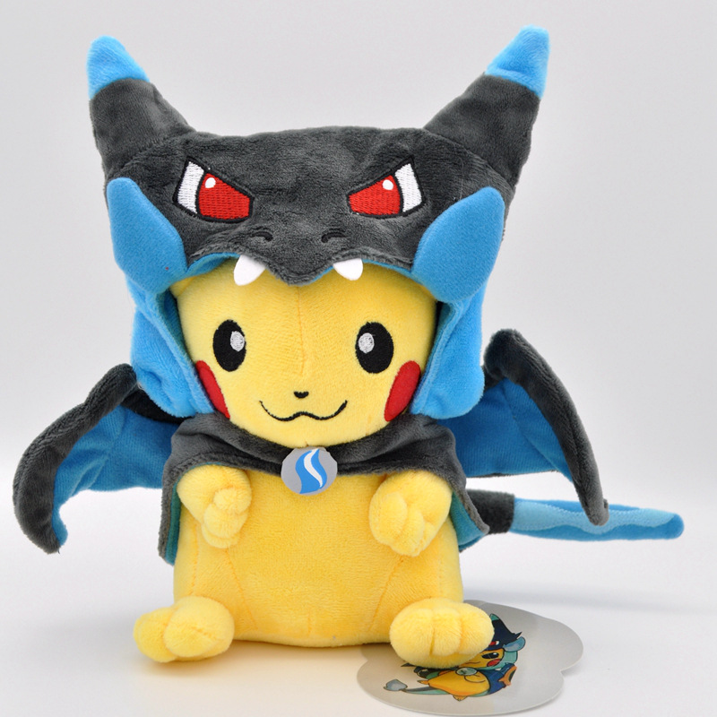 Gấu bông Pikachu cosplay rồng lửa Mega siêu dễ thương độc đáo (23cm) hàng xịn nguyên tem nguyên tag đẹp từng cm, an toàn cho trẻ nhỏ