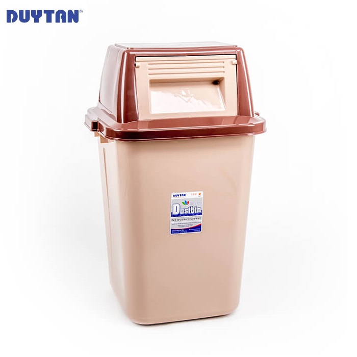 Thùng rác nắp lật đại nhựa Duy Tân - 21622 - Giao màu ngẫu nhiên - Hàng chính hãng