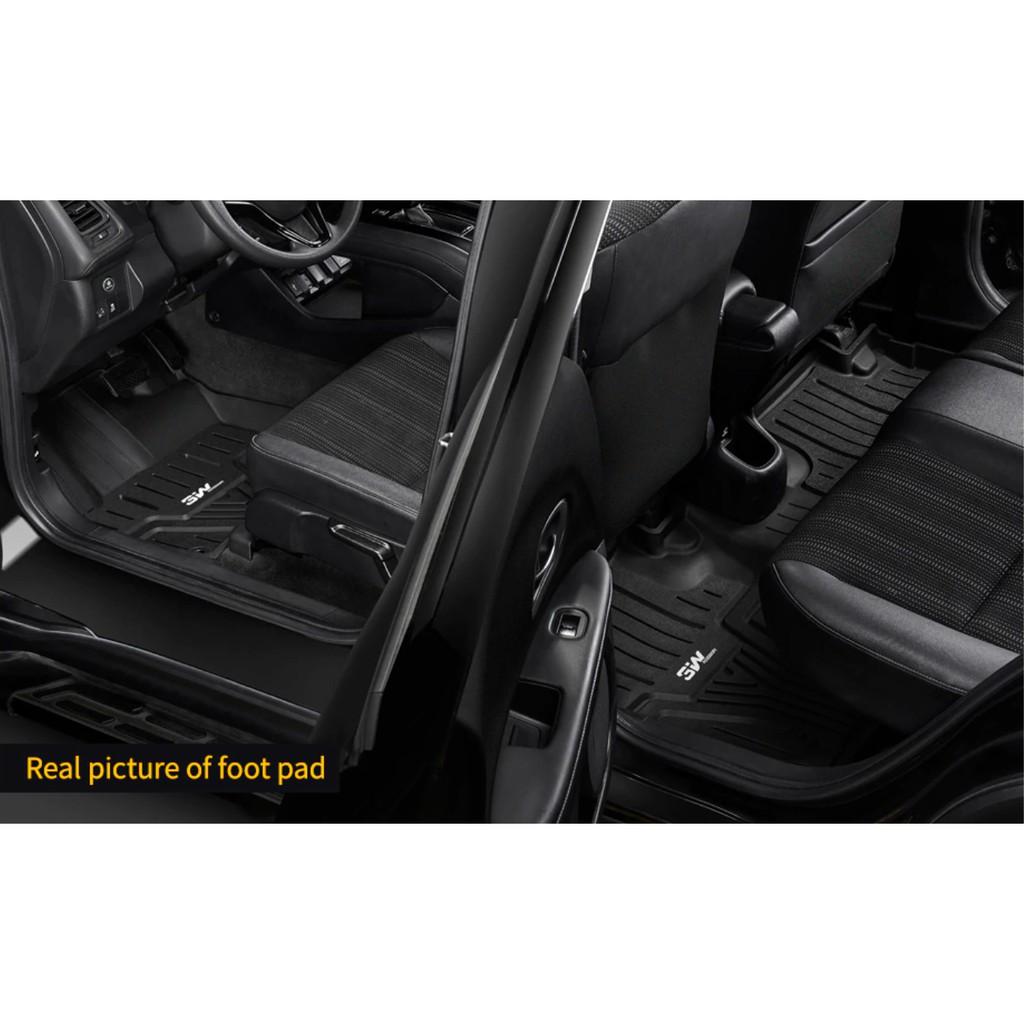 Thảm lót sàn xe ô tô HONDA CRV 2023- đến nay Nhãn hiệu Macsim 3W chất liệu nhựa TPE đúc khuôn cao cấp - màu đen