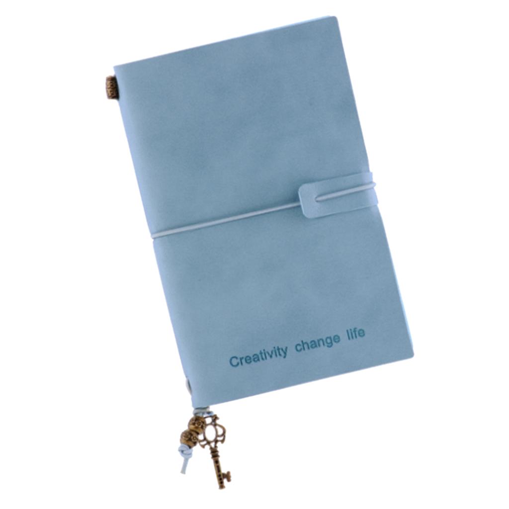 Portable Leather Notebook Blank Page, Travel Journal Diary Notes