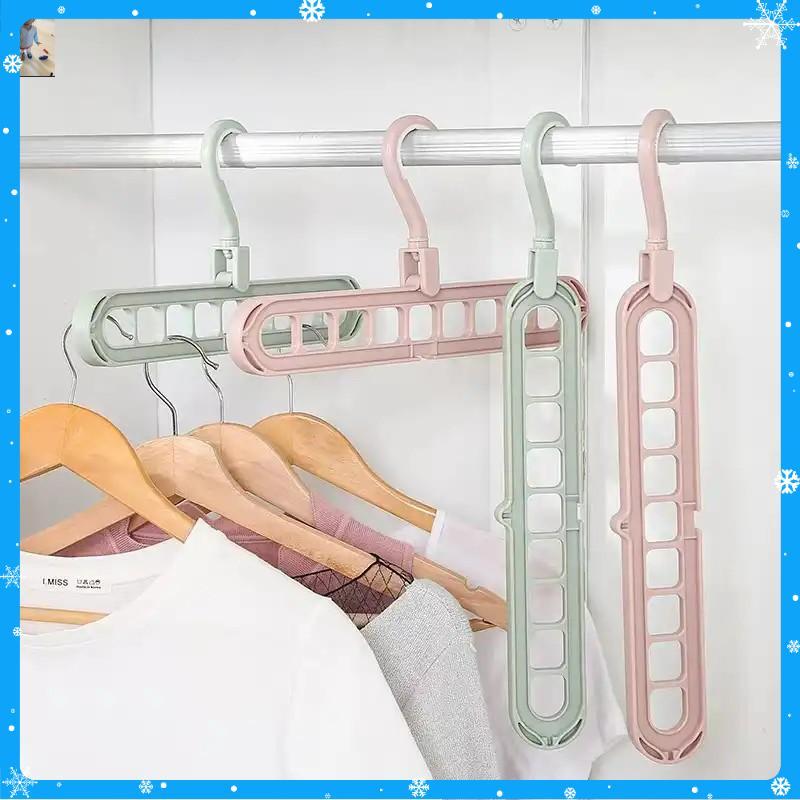 Móc Treo Quần áo Đa Năng 9 Lỗ Tiết Kiệm - MO57  - Hàng Chất Lượng