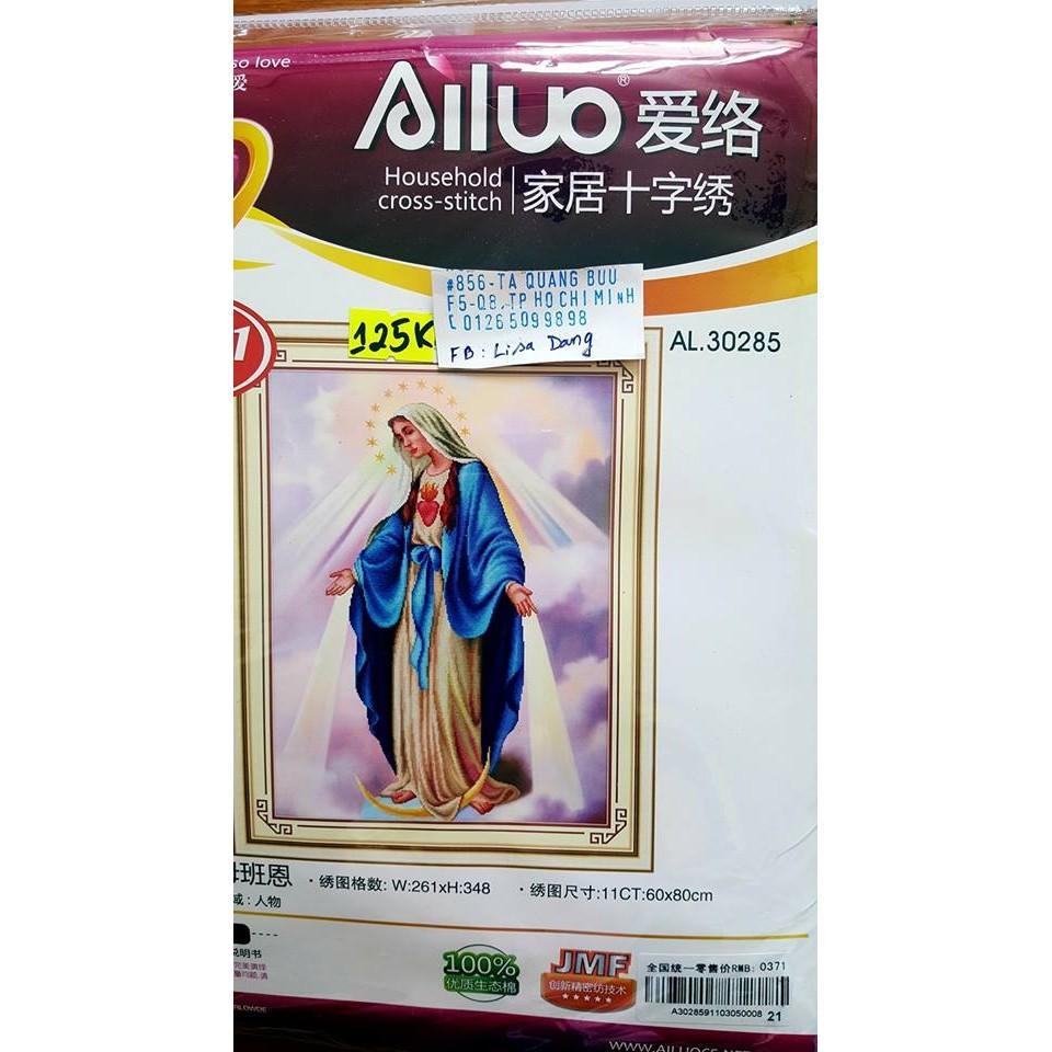 Tranh thêu ĐỨC MẸ 30285  chưa thêu