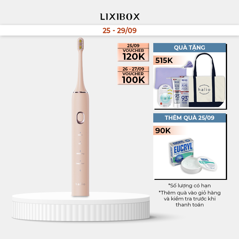Bàn chải điện Halio Sonic SmartClean Electronic Toothbrush