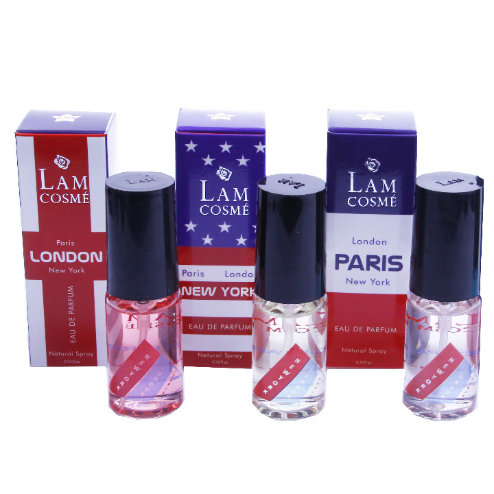 Bộ 3 chai nước hoa nam Lamcosmé For Him, Hương đặc trưng của CK, Polo &amp; Lacoste (22ml / Chai)