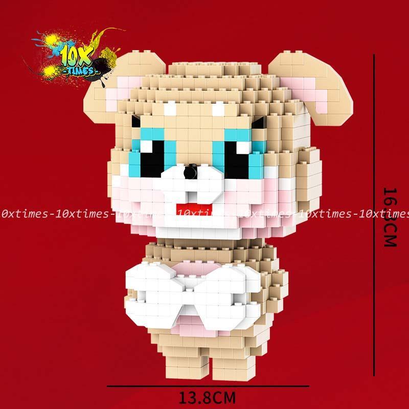 (18cm) Mô hình lắp ráp 12 con giáp lớn - Thân-khỉ