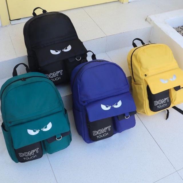 Balo học sinh, sinh viên thời trang unisex với chất dù cao cấp nhẹ bền - BOM