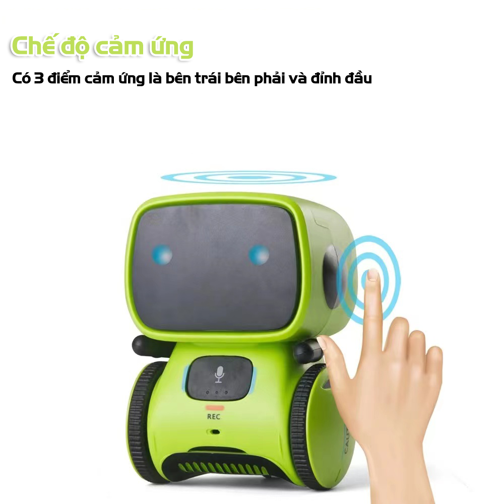 Robot thông minh điều khiển từ xa, hát nhảy theo lập trình, đồ chơi giáo dục