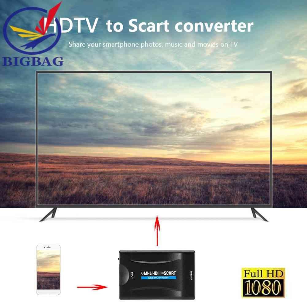 Bộ ChuyểN ĐổI Âm Thanh / Video HDMI 1080P Sang SCART Cho HD TV DVD
