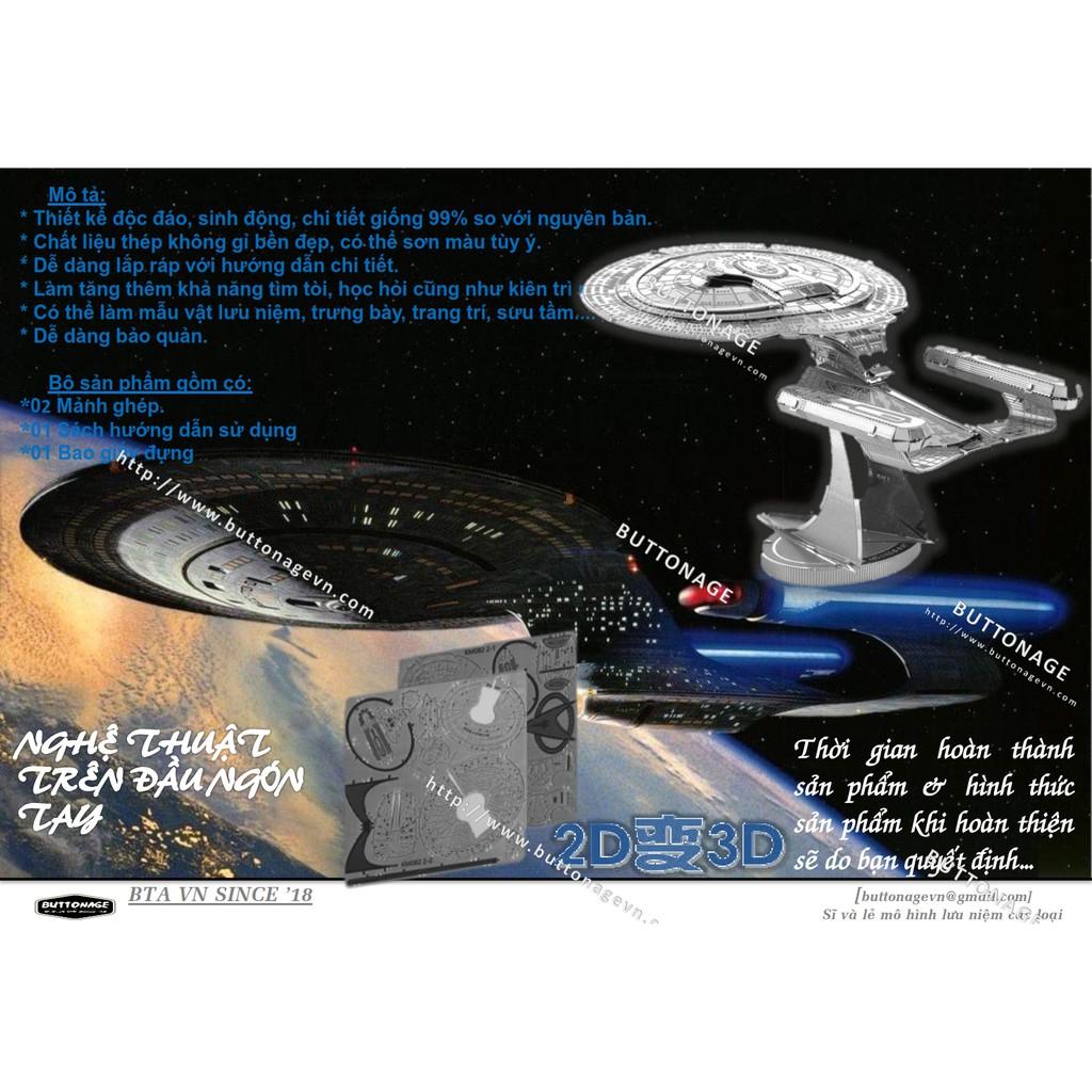 Mô Hình Lắp Ráp 3d Phi Thuyền USS Enterprise (NCC-1701-D