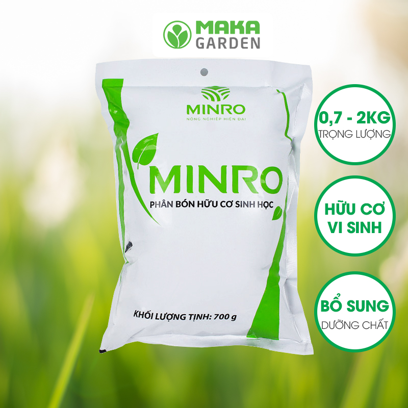 Phân bón hữu cơ sinh học viên nén Minro (700gr – 2kg)