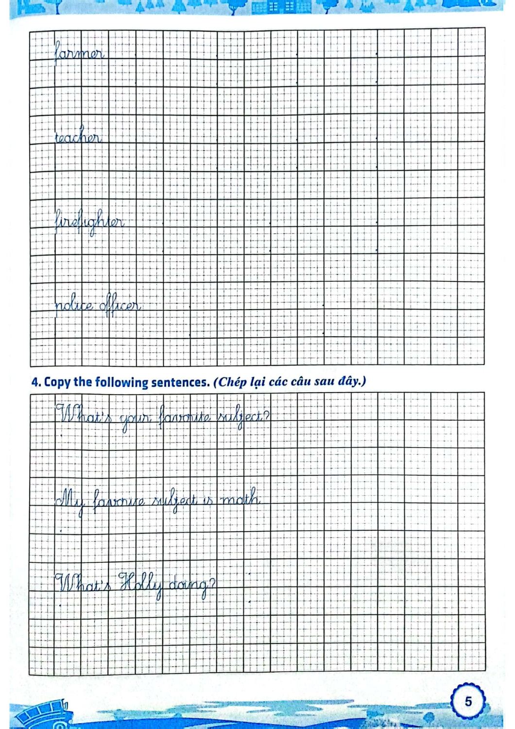 Tập Viết Tiếng Anh 5 (Biên Soạn Theo Bộ Sách Family And Friends 5 - National Edition) (HA)