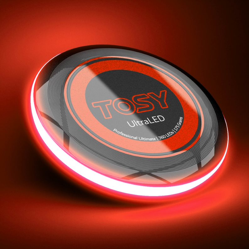 Đĩa ném TOSY Ultimate Disc - 360 LEDs Đỏ