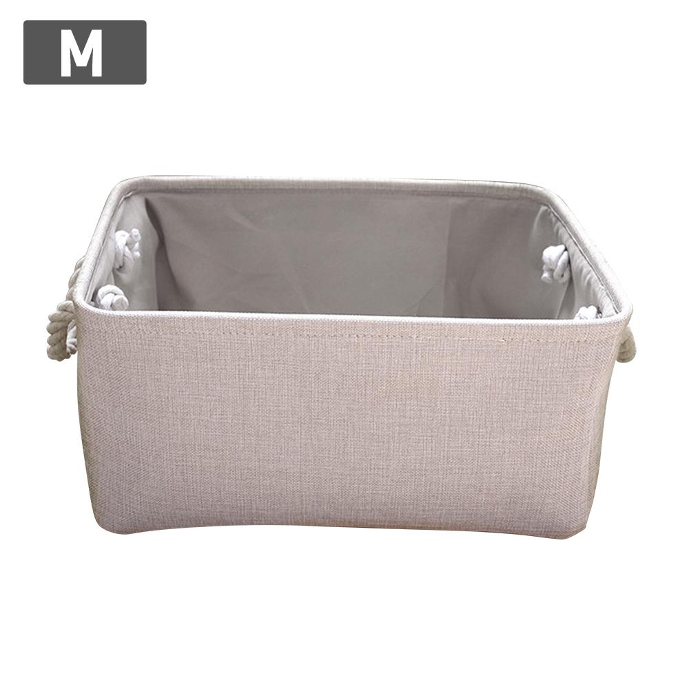 Hộp Lưu Trữ Vải Tại Nhà Có Thể Thu Gọn Hình Khối Bằng Vải Lanh Cotton