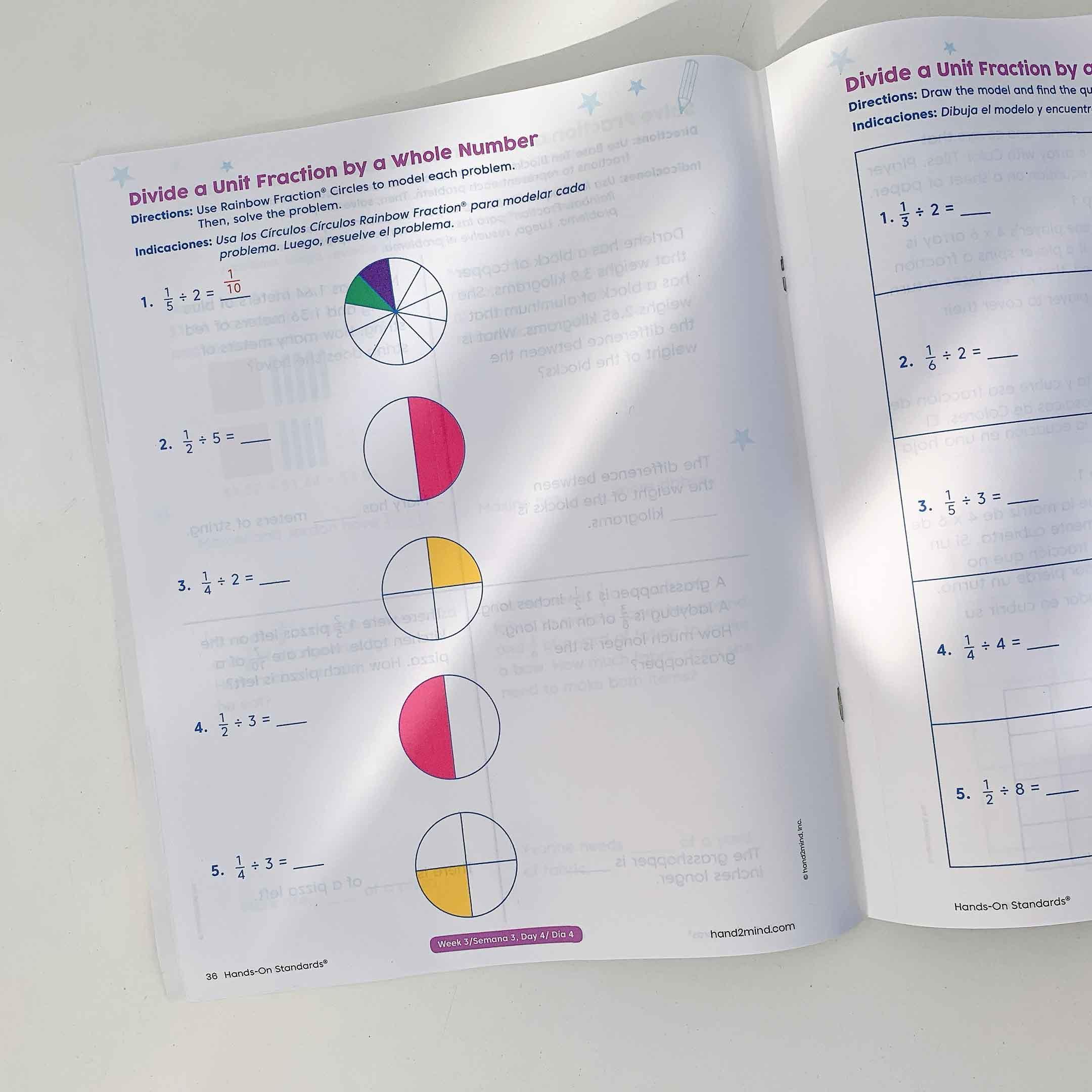 Hand2mind Bộ thực hành toán học Lớp 5 - Hands-On Standards Learning at Home Math Kit, Grade 5