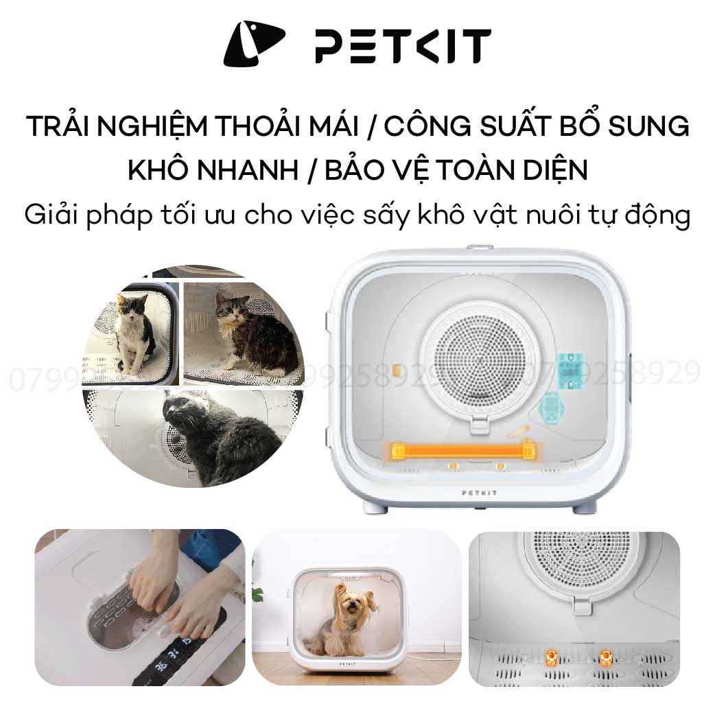 Máy Sấy Air Salon, Lồng Sấy Cho Chó Mèo Petkit AirSalon Max