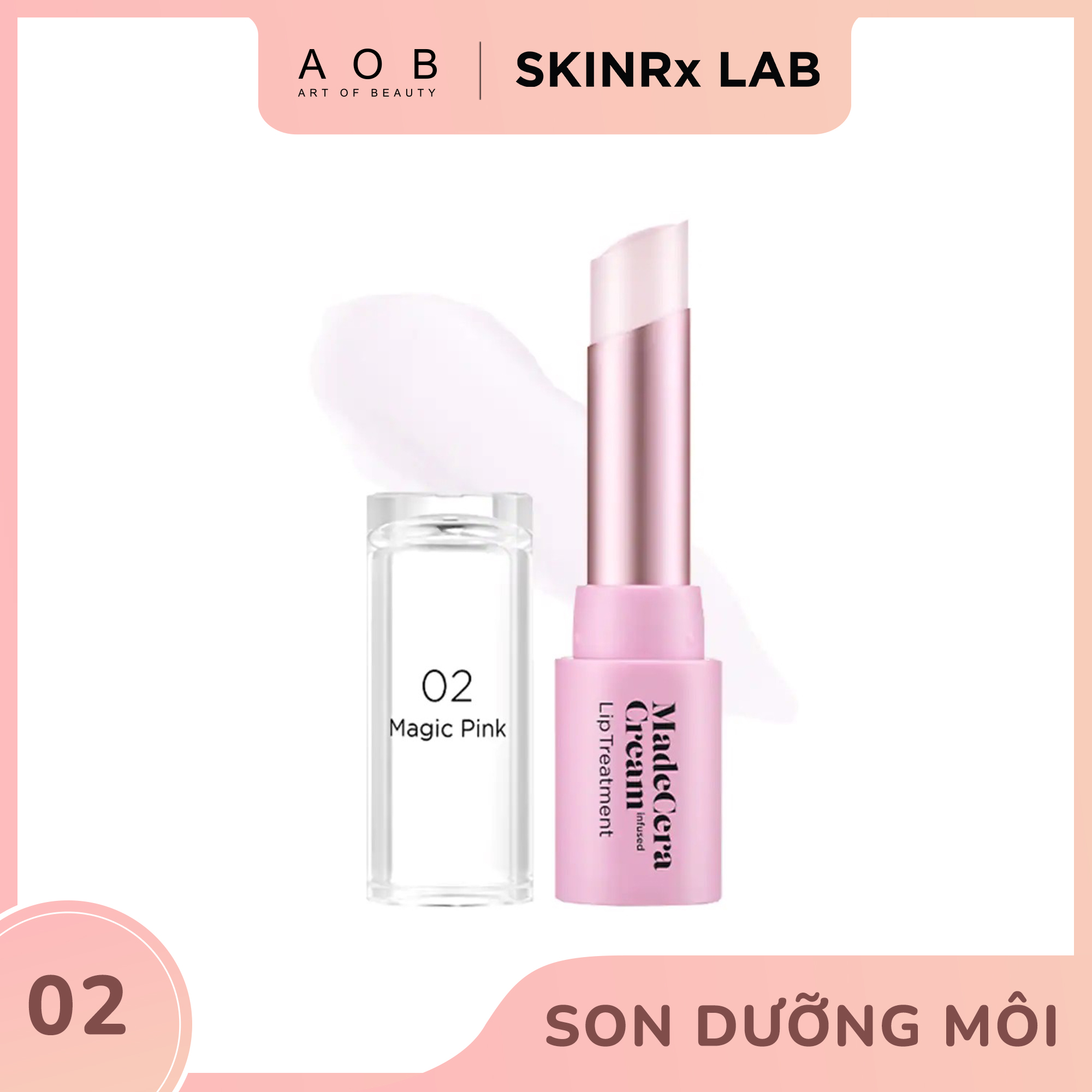 Son Dưỡng Làm Mềm Môi Skinrx Lab MadeCera Cream Lip Treatment 02 - HSD: 12/01/2023