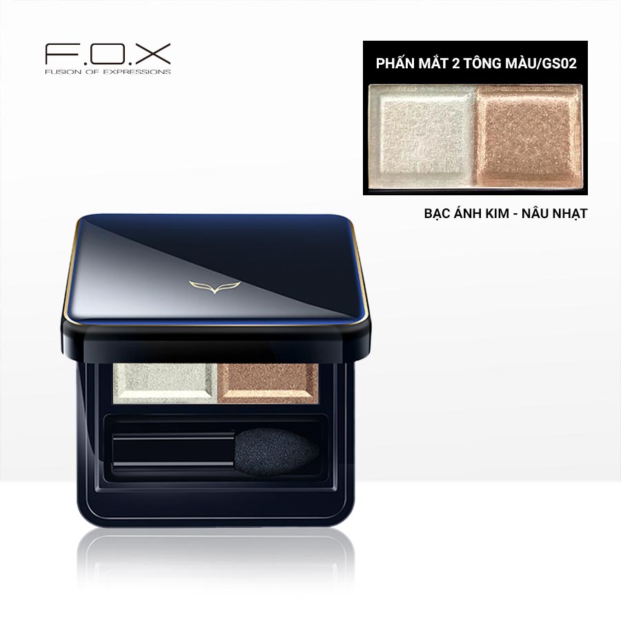 Phấn Mắt 2 Tông Màu F.O.X Eyeshadow Palette 3.2g