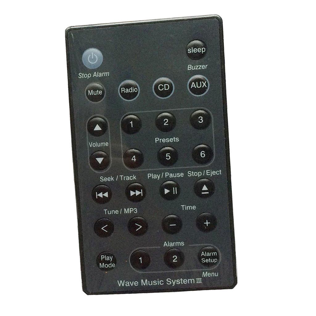 2pcs Remote Control Suit for B-Wave Music Radio System I II III IV Black