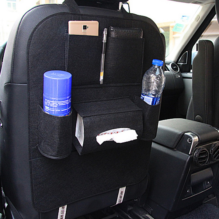 Túi đựng đồ treo lưng ghế ô tô 6 ngăn tiện dụng màu ngẫu nhiên