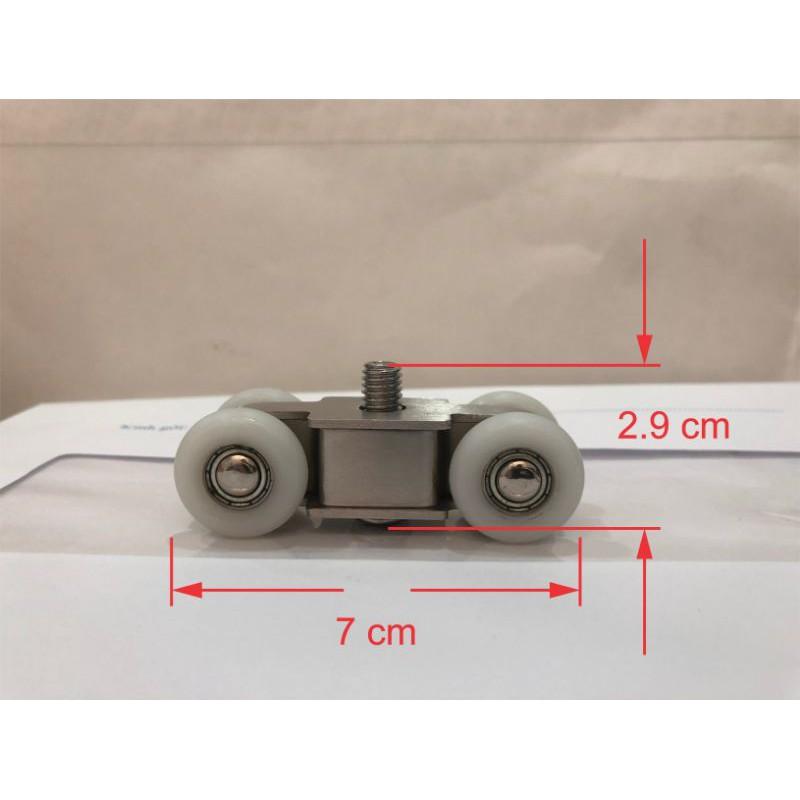 Bánh xe cửa lùa treo 4 bánh,8 bánh