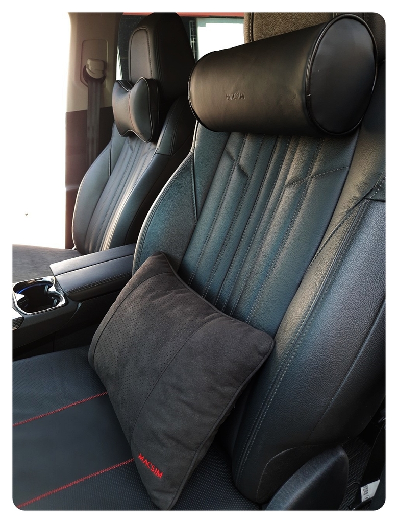Gối tựa đầu ô tô chất liệu da Nappa nhãn hiệu Macsim mã HR53newnp