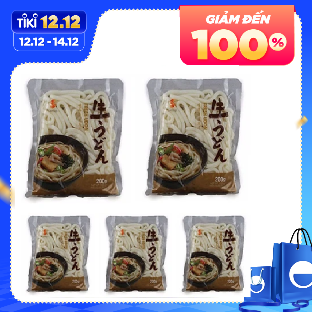 Combo 5 Gói Mì Udon Tươi - Mì Fresh Udon - Nhập Khẩu Hàn Quốc