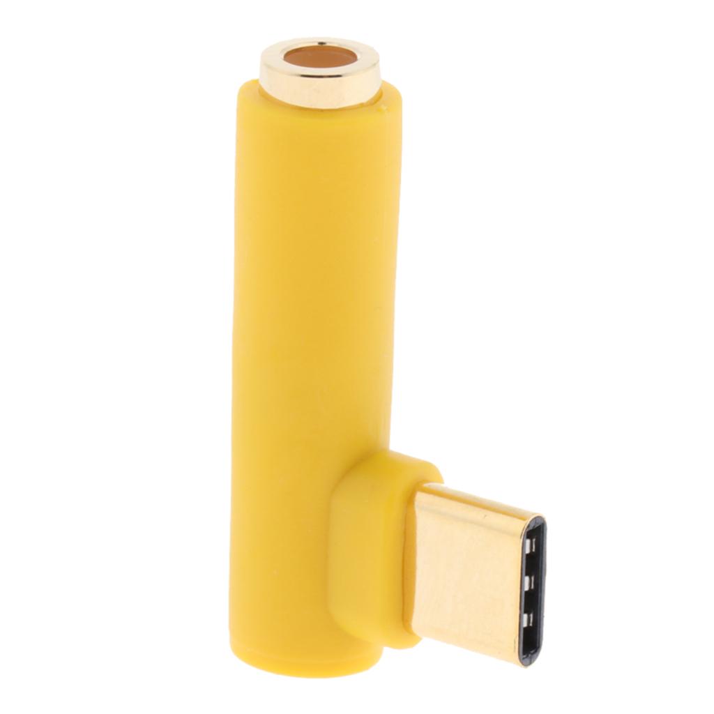 USB C to 3.5mm Audio Adapter, Male to Female Aux Microphone Connector for Xiaomi