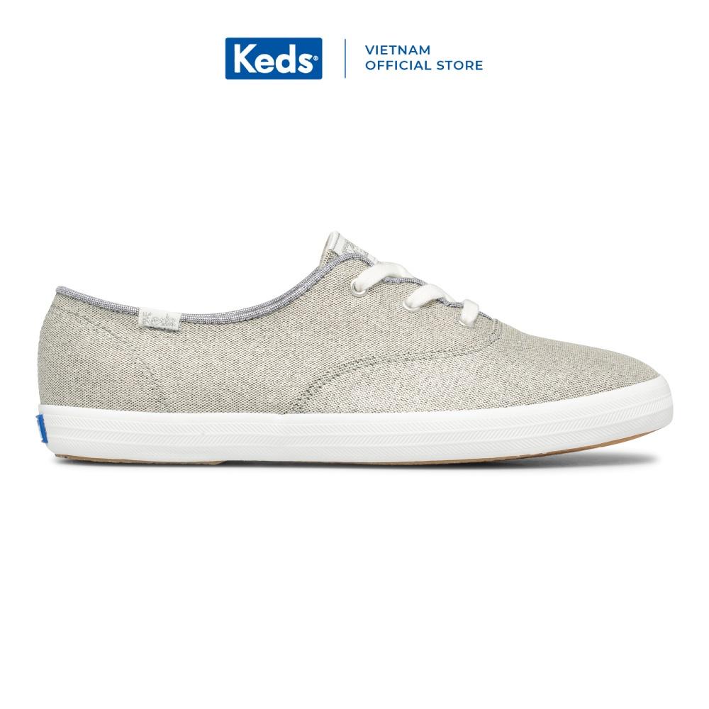 Giày Keds Nữ- Champion Wave Canvas Siliver- KD066524