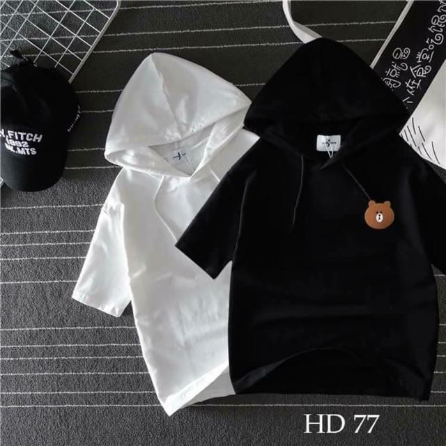 Áo hoodie tay lỡ hoạ tiết hot trends
