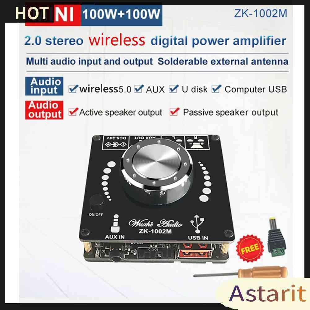 Bảng Mạch Khuếch Đại Âm Thanh Kỹ Thuật Số ZK-1002M 2x100W Kết Nối Bluetooth