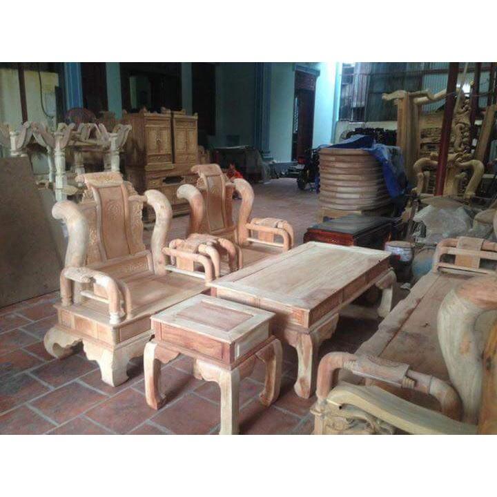 Bộ Bàn Ghế Tần Thủy Hoàng Gỗ sồi Nga