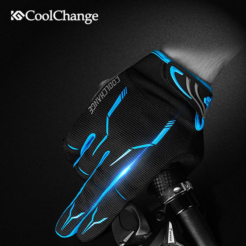 CoolChange Găng Tay Phượt Chống Gió Thể Thao Cảm Ứng Màn Hình Xe Đạp Full Ngón Tay Đua Đi Xe Thể Thao GEL Xe Đạp MTB Người Phụ Nữ Găng Tay