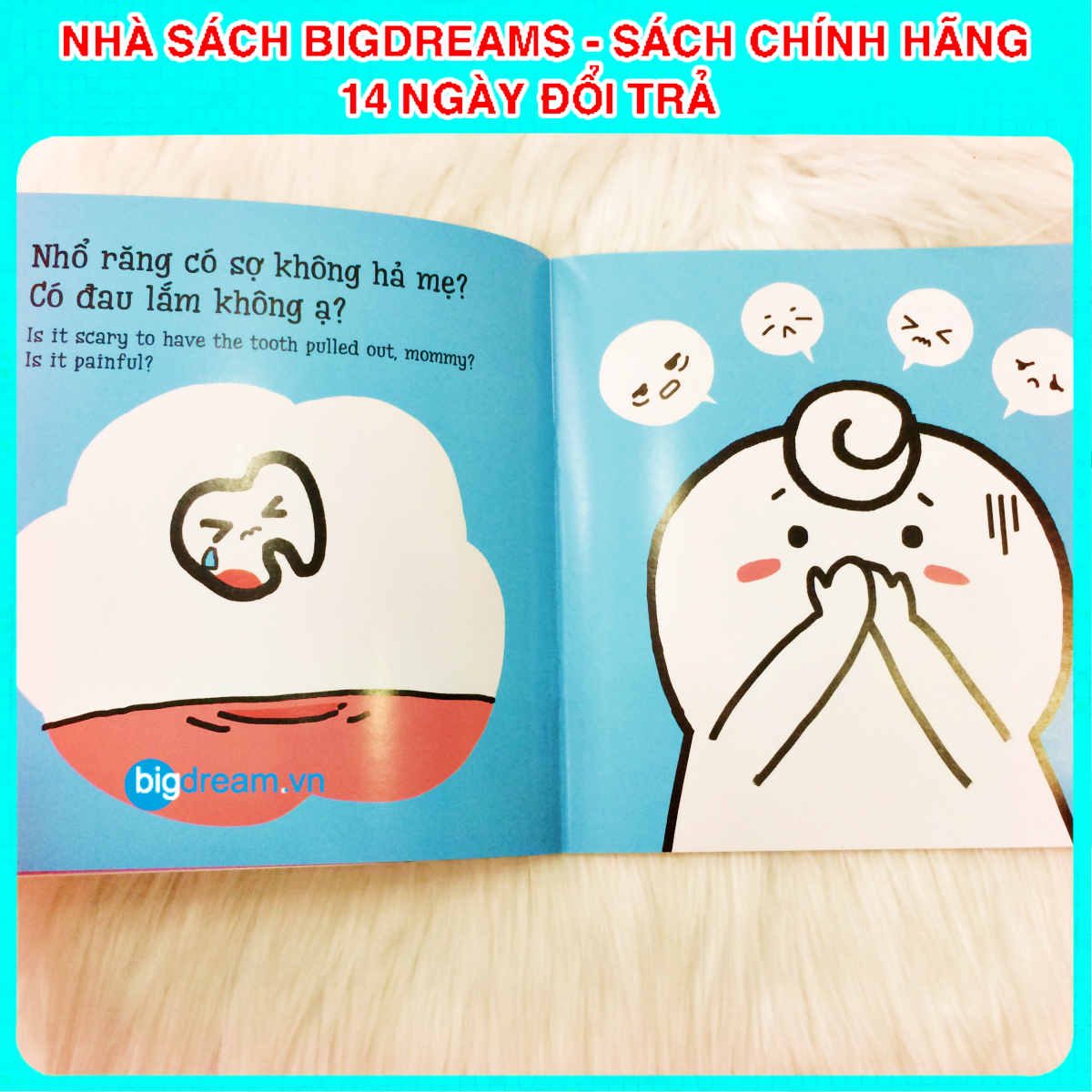 BẢN MỚI SONG NGỮ Miu Miu Tự Lập - Thay Răng Sữa Ehon Kĩ Năng Sống Cho Bé 1-6 Tuổi Miu miu hiểu chuyện Miu bé nhỏ