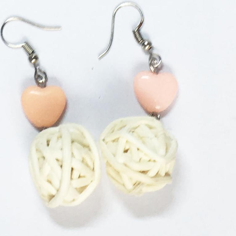 Combo 3 Bông tai mây tre đan handmade với 3 mẫu khác nhau