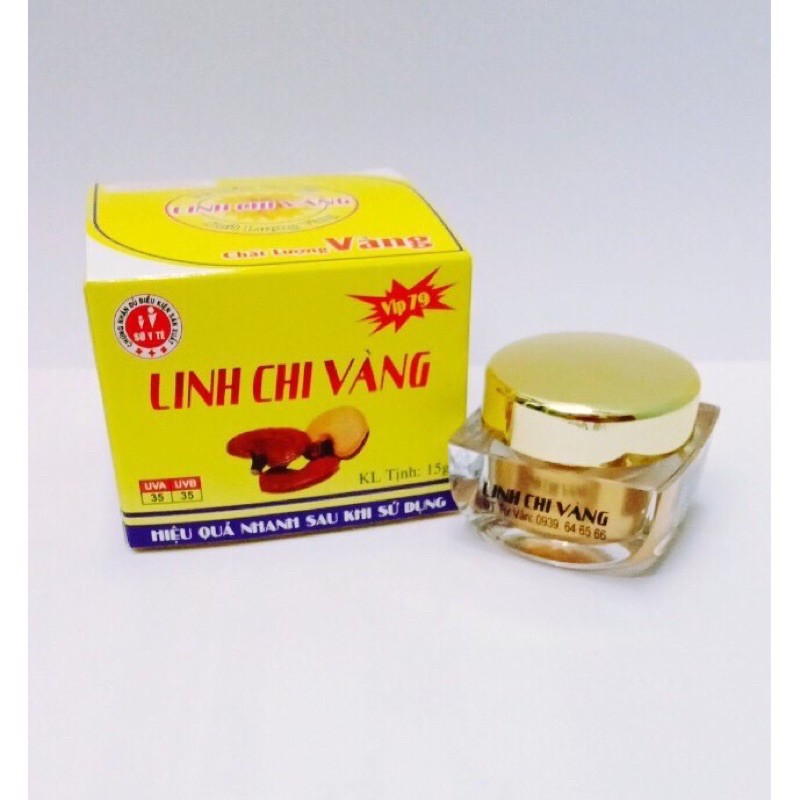 Kem LINH CHI VÀNG mụn, thâm, trắng da 15g