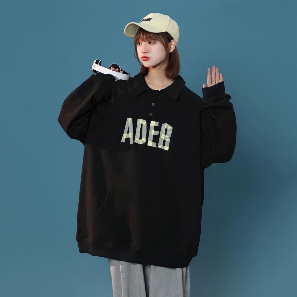 Áo Sweater Nỉ Nam Nữ Unisex In Chữ ADEB