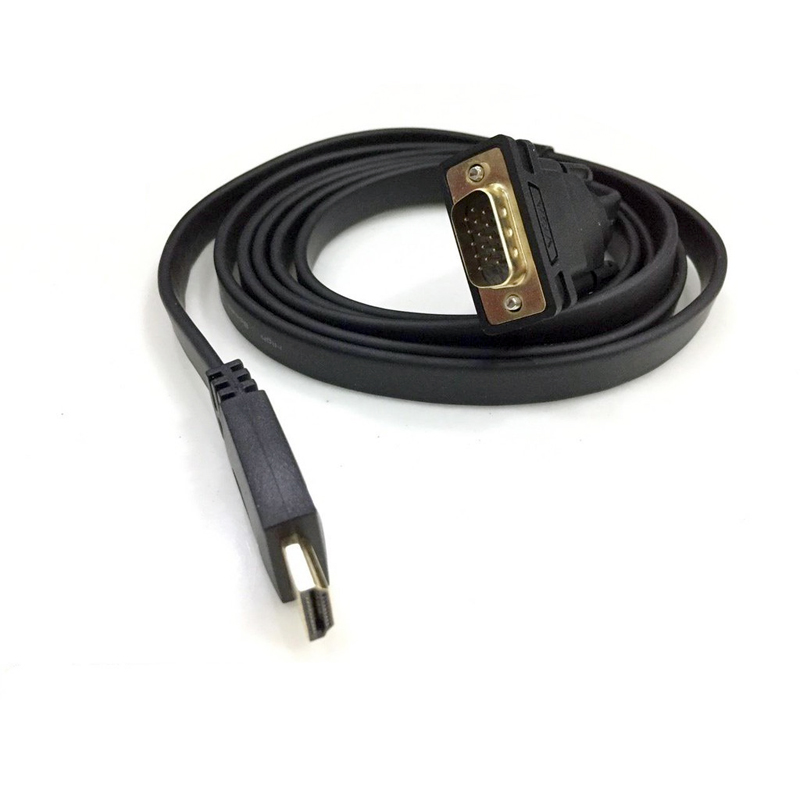 Cáp chuyển tín hiệu từ HDMI qua VGA M-PARD MH302 dài 1m8 - hỗ trợ âm thanh và hình chất lượng cao (đen) HÀNG CHÍNH HÃNG
