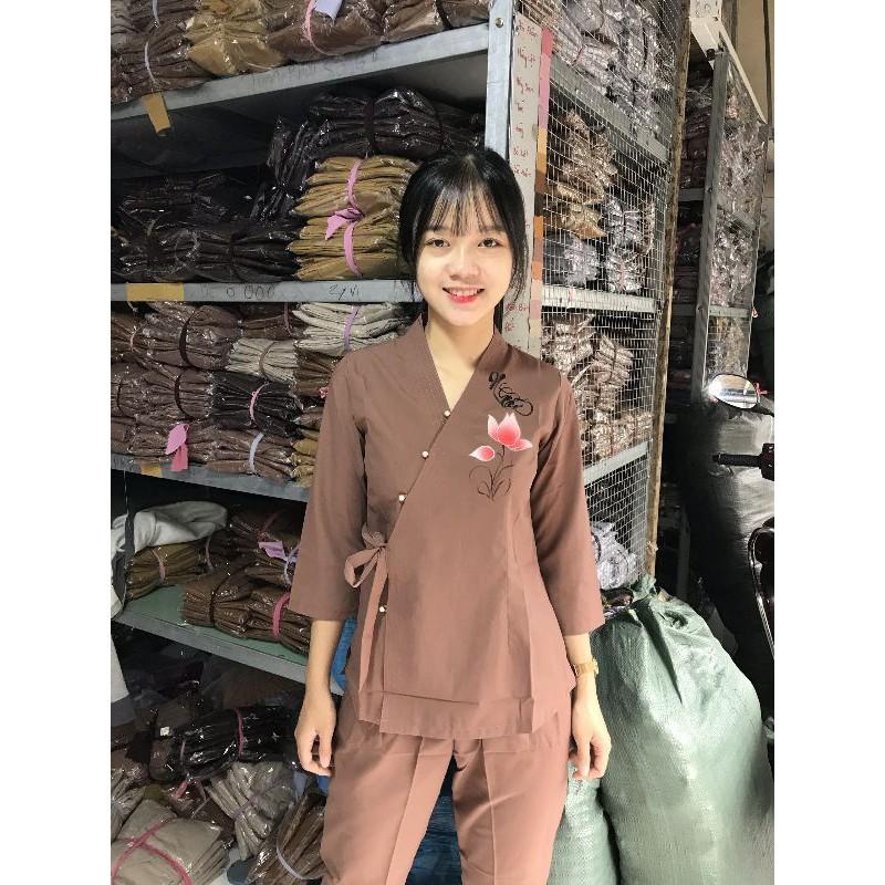 Đồ lam Đi chùa. đồ bộ.. nhật vẽ